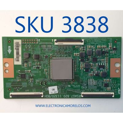 T-CON PARA TV HISENSE  / NUMERO DE PARTE 236018 / RSAG7.820.11320/ROH / TX21827M0L / B001 / MODELO 75U6G